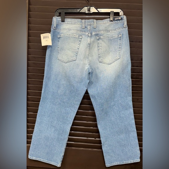 NEW! Womens Lucky Brand Classic Rider Crop Blue Jeans Sz 6/28 Crop - Picture 5 of 9